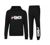 fendi tracksuit set ensemble de survetement regular fit fendi roma noir